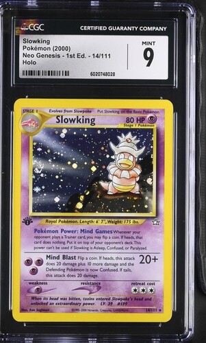 Pokemon - 2000 Slowking Holo #14/111 Neo Genesis - 1St Ed. CGC 9
