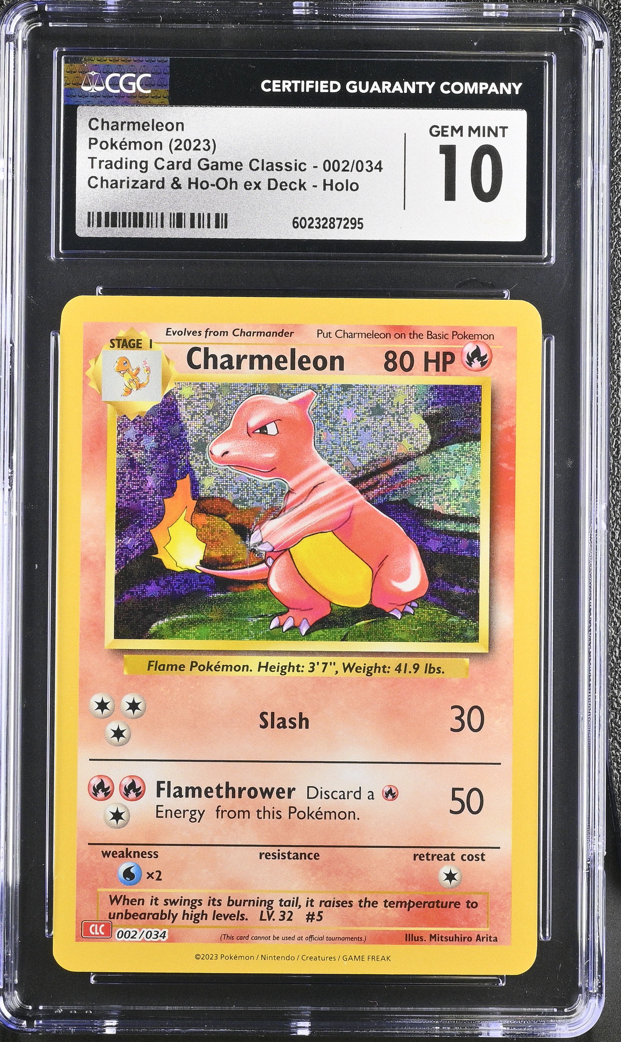 Charmeleon 002/034 Trading Card Game Classic