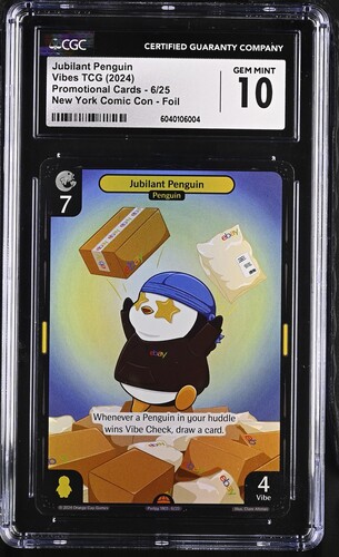 Vibes - 2024 Jubilant Penguin New York Comic Con #6/25 Promotional Cards CGC 10