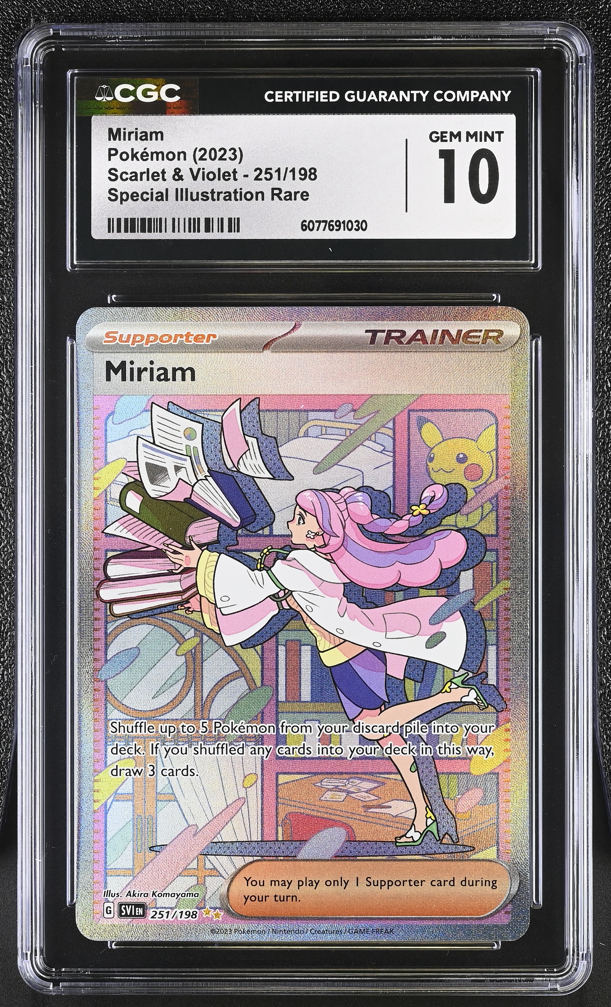 2023 #251 Scarlet & Violet - SV1EN - English Miriam Special Illustration Rare (Holo) CGC 10 Pokemon