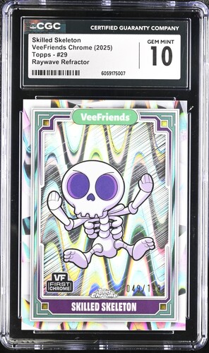 Veefriends - 2025 Skilled Skeleton #29 Veefriends Chrome CGC 10 Diamond Fair Drop Entry