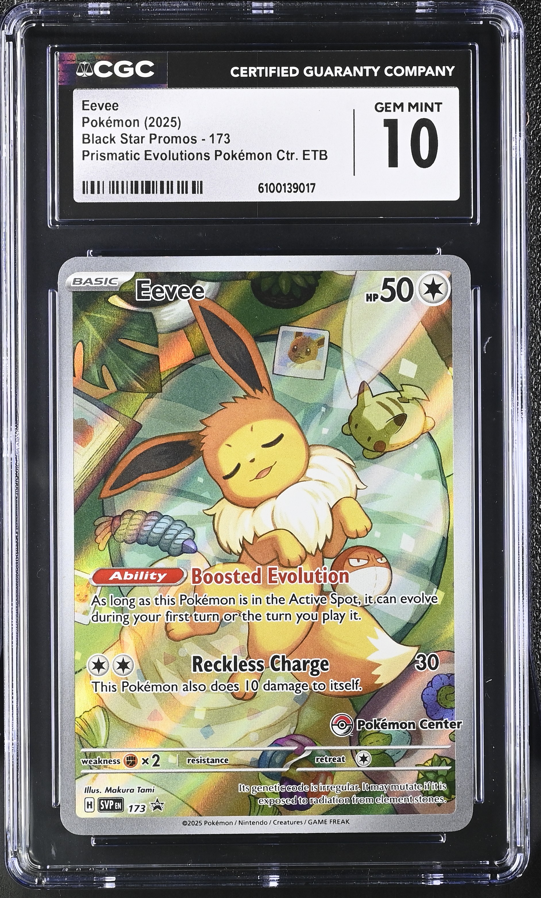 2025 #173 Eevee CGC 10 Black Star Promos - Scarlet & Violet SVP EN - English
