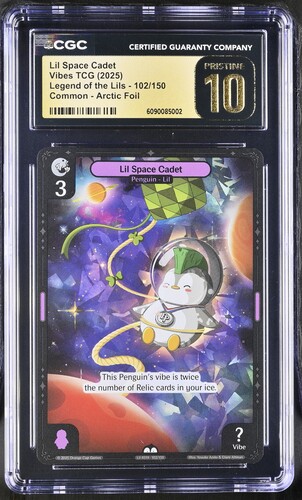 Vibes - 2025 Lil Space Cadet Arctic Foil #102/150 Legend Of The Lils CGC PRISTINE 10