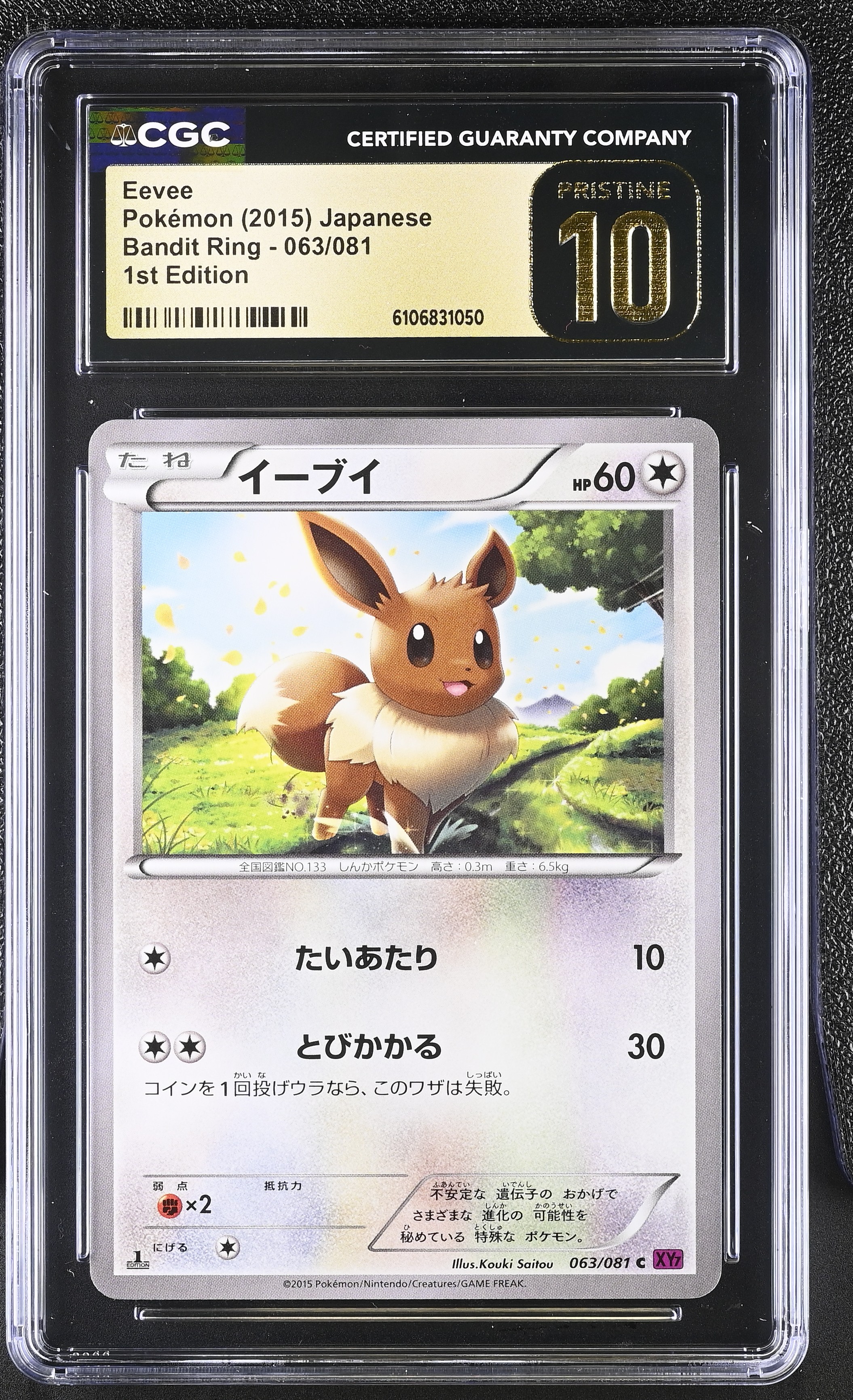 Eevee XY Bandit Ring 1st Edition #063
