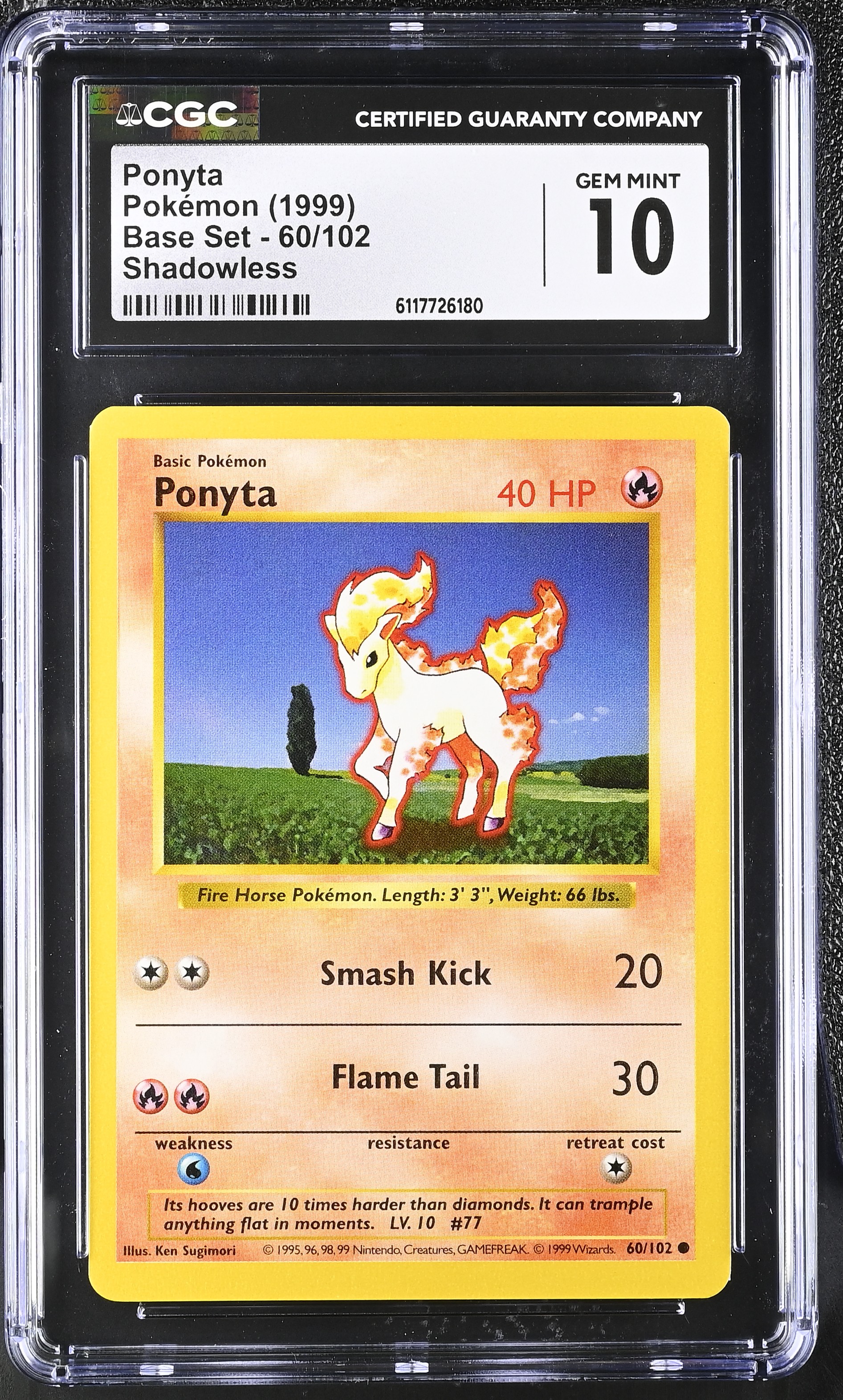 Ponyta Base Set Shadowless #60