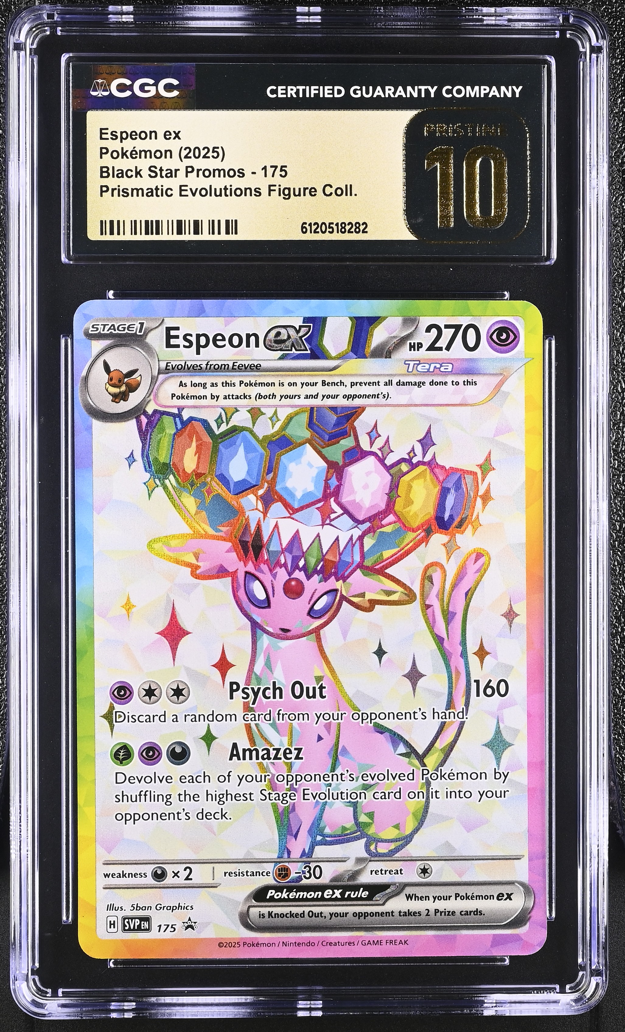 2025 Pokémon Black Star Promos Espeon ex #175