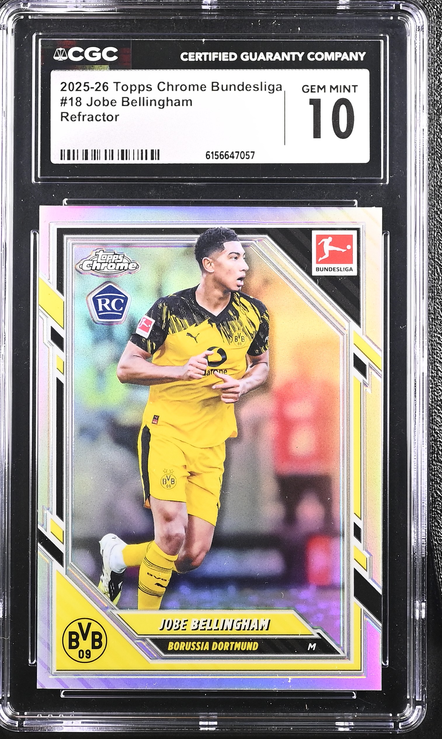 2025 #18 Jobe Bellingham CGC 10 Topps Chrome Bundesliga