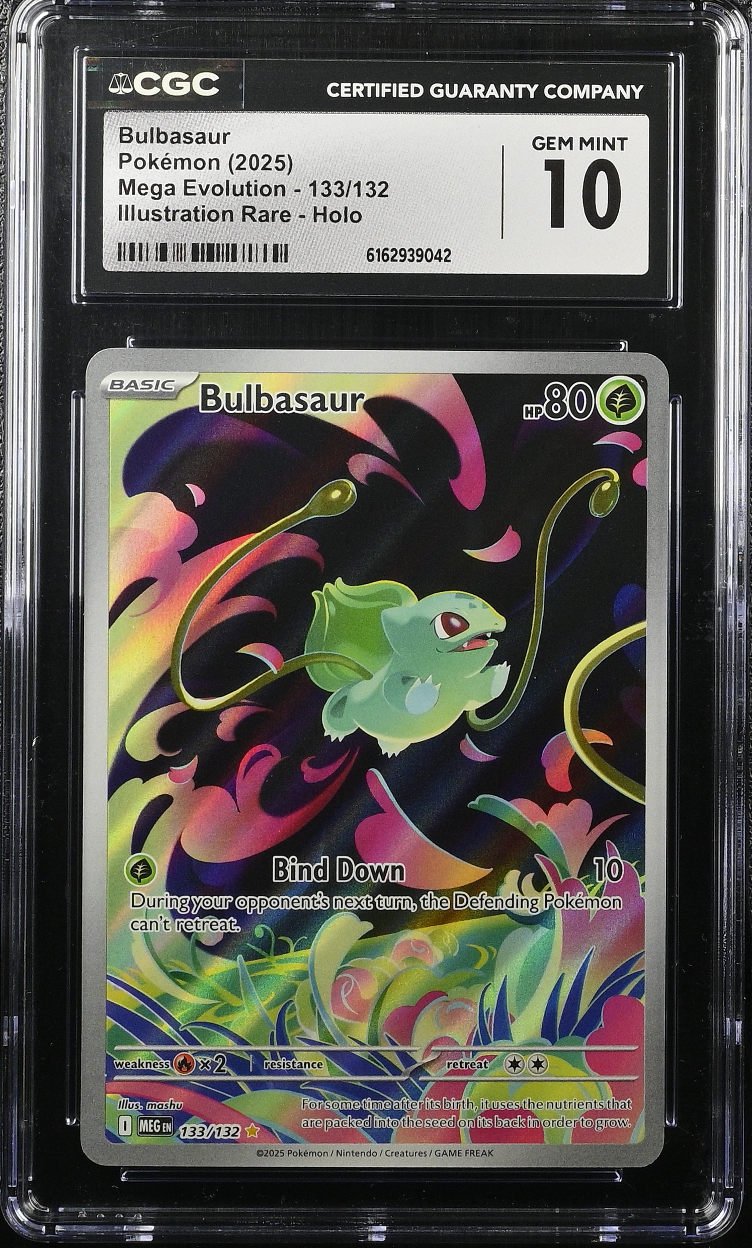 2025 #133 Bulbasaur CGC 10 Mega Evolution - MEG EN - English
