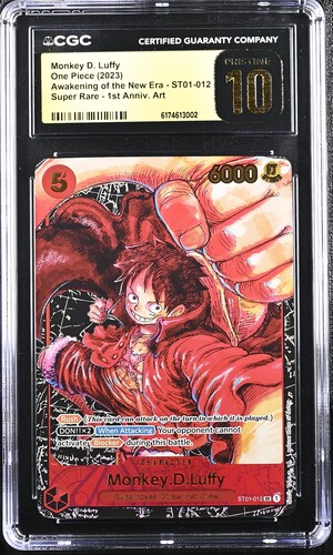 One Piece - 2023 Monkey D. Luffy 1st Anniv. Art #ST01-012 Awakening Of The New Era CGC PRISTINE 10