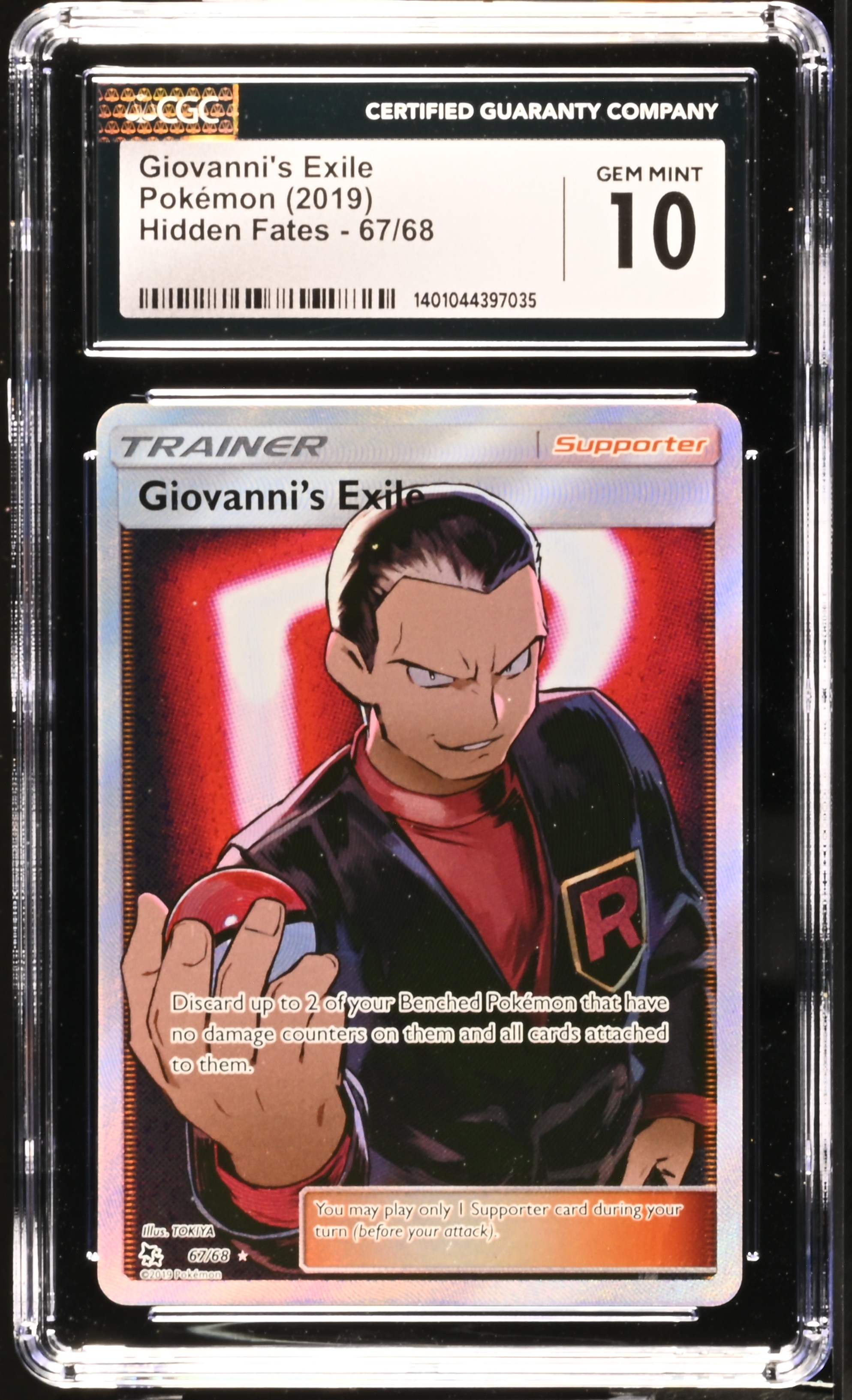 2019 #67 Giovanni's Exile CGC 10 Hidden Fates - English