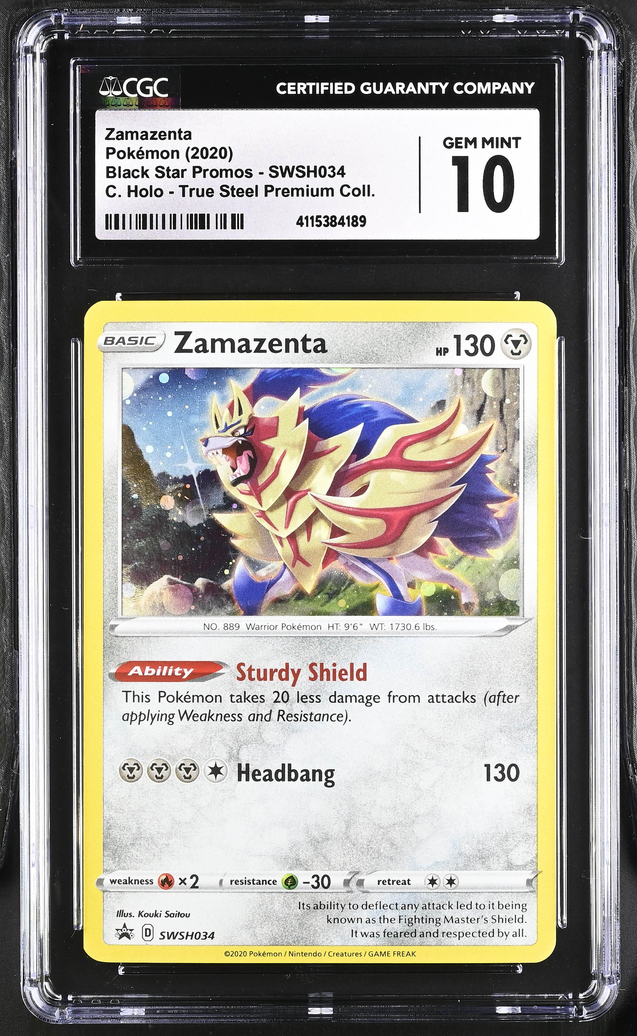 Zamazenta SWSH034 Holo Promo